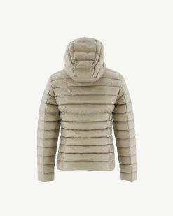 Best Doudoune A Capuche Beige Carla Vetements D'Exterieur