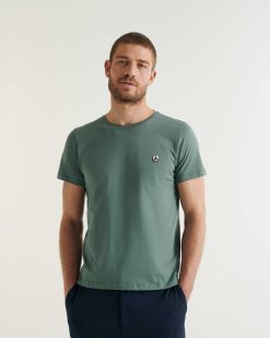 Hot T-Shirt Pietro En Coton Biologique Vert Celadon Vetements