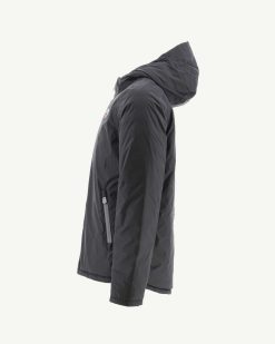 Clearance Doudoune Reversible A Capuche Noire Bergen Vetements D'Exterieur