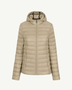 Wholesale Doudoune Legere A Capuche Beige Cloe Vetements D'Exterieur