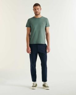 Hot T-Shirt Pietro En Coton Biologique Vert Celadon Vetements