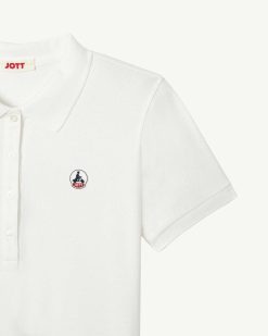 Hot Polo Franca En Coton Biologique Blanc Vetements