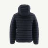 New Doudoune A Capuche Bleu Marine Hugo Vetements D'Exterieur