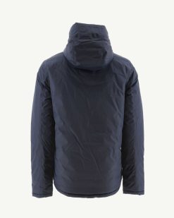 New Doudoune Reversible A Capuche Bleu Marine Bergen Vetements D'Exterieur