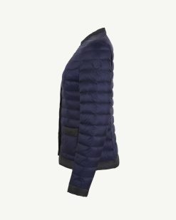 Clearance Veste D'Hiver Legere Bicolore Paola Bleu Marine/Noir Vetements D'Exterieur