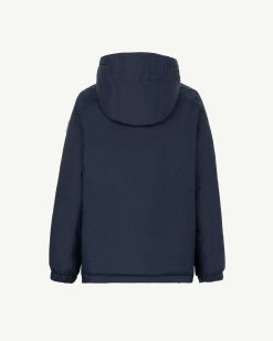 Clearance Veste D'Hiver Reversible A Capuche Pour Enfant Kyoto 2.0 Ultralight Bleu Marine/Beige Vetements D'Exterieur