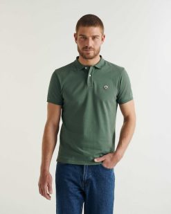 Hot Polo Marbella Vert Celadon En Coton Bio Vetements