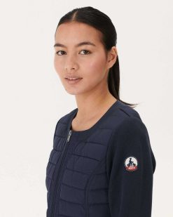 Hot Bleu Marine - Doudoune Legere Bi-Tissu Almeria Vetements D'Exterieur