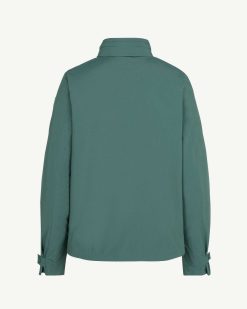 Online Veste Coupe-Vent Legere Origami Vert Celadon Vetements D'Exterieur