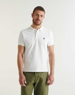 Wholesale Polo Marbella Blanc En Coton Biologique Vetements