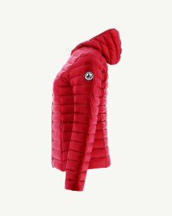 Clearance Doudoune Legere A Capuche Rouge Cloe Vetements D'Exterieur