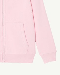 Hot Sweat-Shirt A Capuche En Coton Biologique Pour Enfants Tijuana Rose Peche Vetements