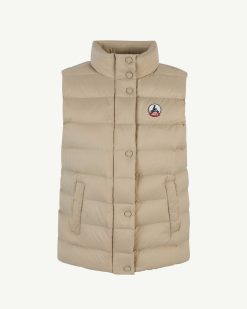 Wholesale Gilet D'Hiver Leger Sans Manches Valentine Beige Vetements D'Exterieur