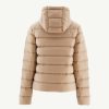 Clearance Doudoune Droite A Capuche Jane Beige Vetements D'Exterieur