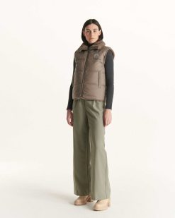 Best Manteau Reversible Sans Manches Swarovski Grand Froid Taupe Daria Vetements D'Exterieur