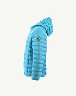 Wholesale Veste A Capuche Legere Bleu Ciel Hugo Kid'S Puffer Vetements D'Exterieur