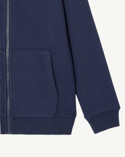 New Sweat-Shirt A Capuche En Coton Biologique Pour Enfants Tijuana Bleu Marine Vetements