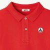 Online Polo Enfant En Coton Bio Salvador Rouge Feu Vetements