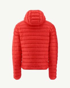 New Doudoune Legere Rouge Feu Nico Vetements D'Exterieur