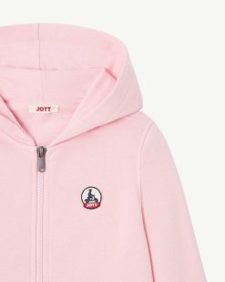 Hot Sweat-Shirt A Capuche En Coton Biologique Pour Enfants Tijuana Rose Peche Vetements