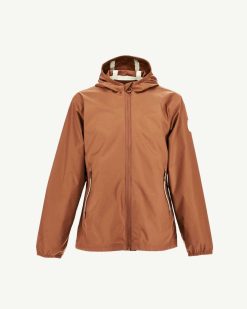 Clearance Veste A Capuche Impermeable Pour Enfants Caramel Madeira Vetements D'Exterieur