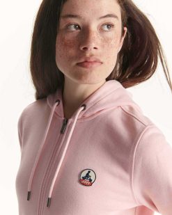 Wholesale Sweat A Capuche En Coton Biologique Oaxaca Rose Peche Vetements