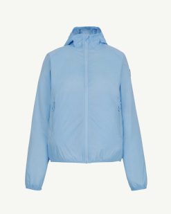 Clearance Veste Impermeable Pliable Feroe Bleu Ciel Vetements D'Exterieur