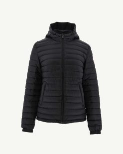 New Doudoune A Capuche Reversible Noire Vienne Vetements D'Exterieur