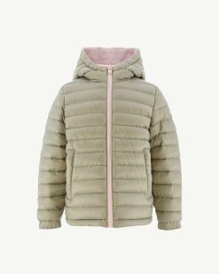 Wholesale Doudoune Reversible Pour Enfant Zurich Rose Tendre/Beige Vetements D'Exterieur