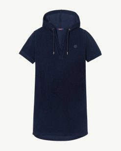 Clearance Robe En Coton Eponge Meg 2.0 Bleu Marine Vetements