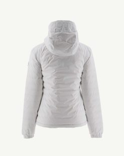 Hot Doudoune Reversible A Capuche Vienne Blanc/Anthracite Vetements D'Exterieur