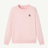 New Sweat-Shirt Elvas En Coton Biologique Rose Peche Vetements