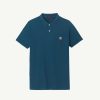 Online Polo Marbella Bleu Metal En Coton Bio Vetements