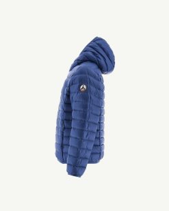 Online Doudoune A Capuche En Denim Fonce Hugo Vetements D'Exterieur