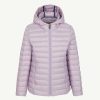 Clearance Veste Matelassee A Capuche Legere Violet Pale Carla Kid Vetements D'Exterieur