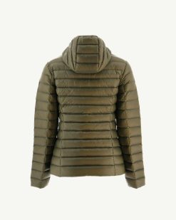 Clearance Doudoune Legere A Capuche Army Cloe Vetements D'Exterieur