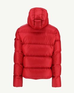 Online Doudoune A Capuche Rouge Java Vetements D'Exterieur