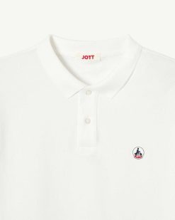 Clearance Polo Marbella Blanc En Coton Biologique Vetements