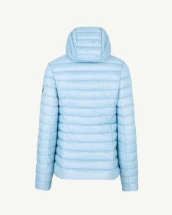 New Heaven Blue - Doudoune Legere A Capuche Cloe Vetements D'Exterieur