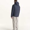 New Doudoune Reversible A Capuche Bleu Marine Bergen Vetements D'Exterieur