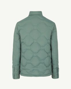 Clearance Andy Ultralight Overshirt Veste D'Hiver Vert Celadon Vetements D'Exterieur