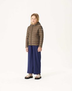 Online Doudoune A Capuche Taupe Carla Vetements D'Exterieur