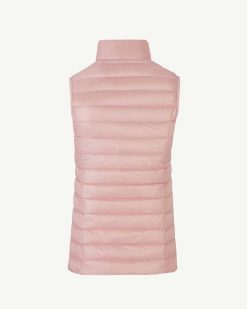 Clearance Doudoune Legere Sans Manches Seda Rose Peche Vetements D'Exterieur