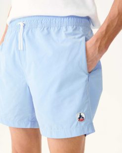 Hot Short De Bain Biarritz Bleu Doux Vetements