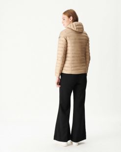 Wholesale Doudoune Legere A Capuche Beige Cloe Vetements D'Exterieur