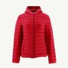 Clearance Doudoune Legere A Capuche Rouge Cloe Vetements D'Exterieur