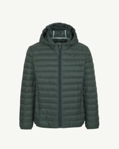 Best Veste A Capuche Legere Pour Enfant Hugo Vert Celadon Vetements D'Exterieur