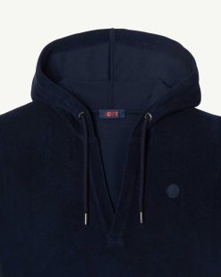 Clearance Robe En Coton Eponge Meg 2.0 Bleu Marine Vetements