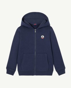 New Sweat-Shirt A Capuche En Coton Biologique Pour Enfants Tijuana Bleu Marine Vetements